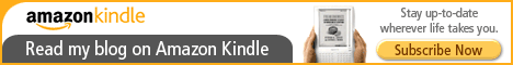 Stay up-to-date wherever life takes you. Read my blog on Amazon Kindle.